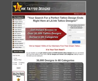 Lainktattoodesigns.com(LA Ink Tattoo Designs) Screenshot