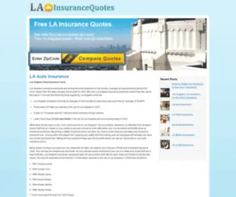 Lainsurancequotes.org(LA Auto Insurance Quotes) Screenshot