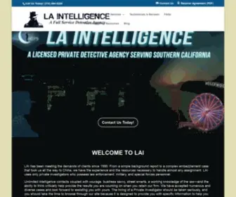 Laintelligence.com(Los Angeles private investigator also serving Beverly Hills and West Hollywood) Screenshot