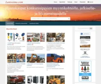 Lainvoima.com(Huutokaupat konkurssipesien myyntikohteille) Screenshot