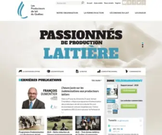 Lait.org(Les Producteurs de lait du Québec (PLQ)) Screenshot