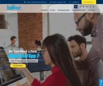 Laitkor.com(Web and Mobile App Development Company) Screenshot