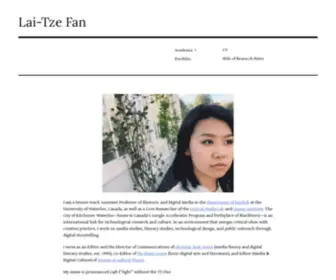 Laitzefan.com(Lai-Tze Fan) Screenshot