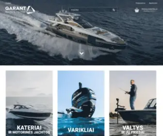 Laivosandelis.lt(„Garant Boats & Yachts“) Screenshot