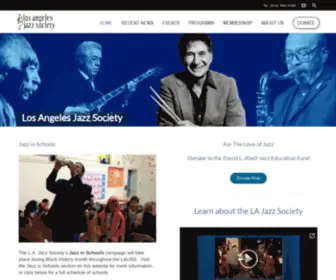 Lajazz.org(Los Angeles Jazz Society) Screenshot