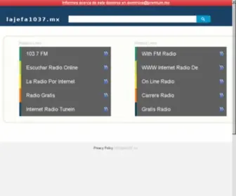 Lajefa1037.mx(La Jefa 103.7 FM) Screenshot