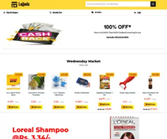 Lajjada.com(Online Shopping Site in India) Screenshot