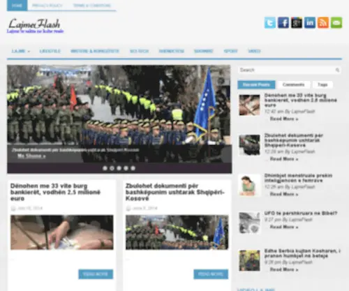 LajMeflash.net(Lajme Flash) Screenshot