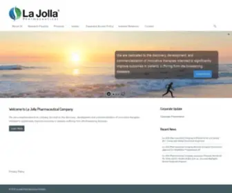 Lajollapharmaceutical.com(La Jolla Pharmaceutical Company) Screenshot