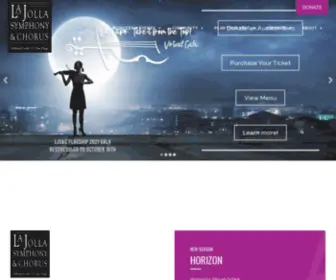 Lajollasymphony.com(La Jolla Symphony & Chorus) Screenshot