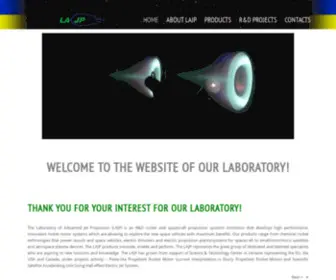 Lajp.org.ua(The Laboratory of Advanced Jet Propulsion (LAJP)) Screenshot