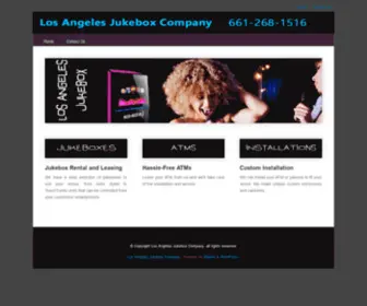 Lajukebox.com(Los Angeles Jukebox Company) Screenshot