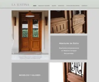 Lajustina.com.ar(La Justina Puertas) Screenshot