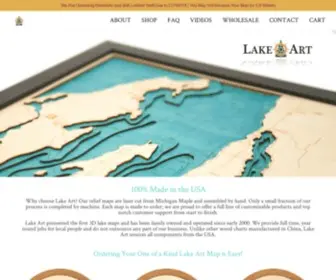 Lake-ART.com(100% Made in the USA Ordering Your One of a Kind Lake Art Map) Screenshot