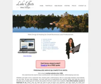 Lake-Effects.net(Canandaigua NY website design) Screenshot