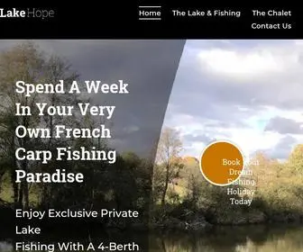 Lake-Hope.com(Spend A Week In Your Very Own French Carp Fishing Paradise) Screenshot