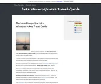 Lake-Winnipesaukee-Travel-Guide.com(The Lake Winnipesaukee Travel Guide) Screenshot