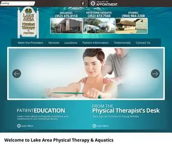 Lakeareapt.com(Physical Therapy & Aquatics) Screenshot