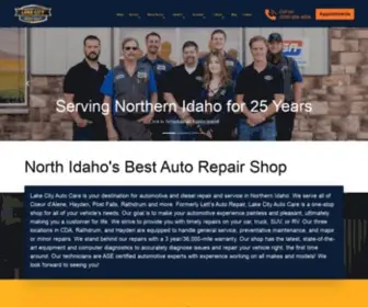 Lakecityautocare.com(Coeur d'Alene) Screenshot