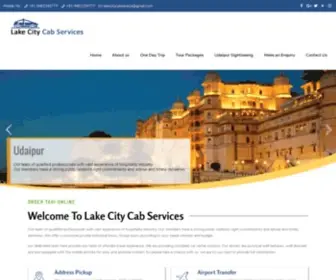 Lakecitycabservice.com(Lakecity Cab Service In Udaipur) Screenshot