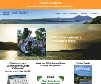 Lakecochamber.com(Lake County Chamber of Commerce) Screenshot