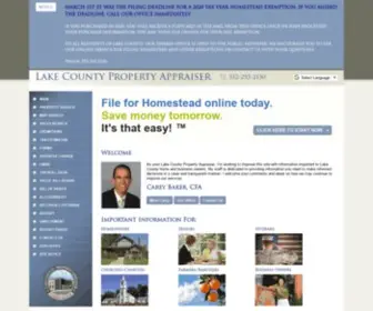 Lakecopropappr.com(The Property Appraiser's Office for Lake County) Screenshot
