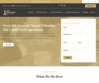 Lakecountryadvisors.com(Business Brokers for Mergers) Screenshot
