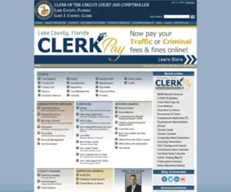 Lakecountyclerk.org(Lake county clerk of the circuit court and comptroller's office) Screenshot