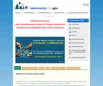 Lakecountyohio.gov(Lake County) Screenshot