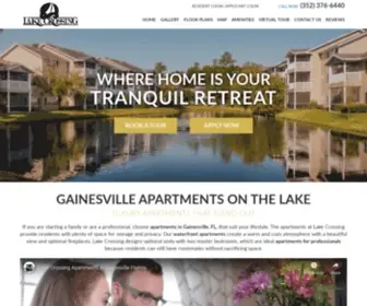 Lakecrossing.com(Gainesville Lakefront Apartments) Screenshot