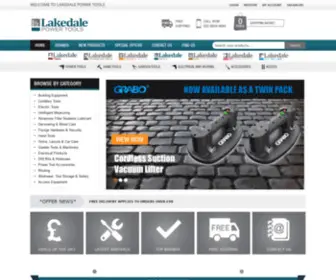 Lakedalepowertools.co.uk(Stockists of industrial tools) Screenshot