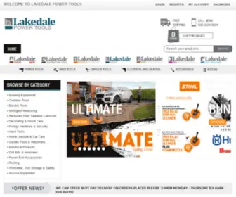 Lakedalepowertools.com(Stockists of industrial tools) Screenshot