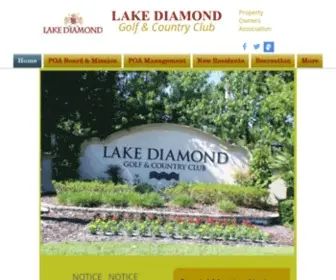 Lakediamondpoa.net(Lake Diamond) Screenshot