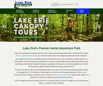 Lakeeriecanopytours.com(Lake Erie Canopy Tours) Screenshot