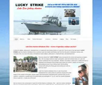 Lakeeriecaptain.com(Lucky Strike lake erie charters ashtabula ohio) Screenshot