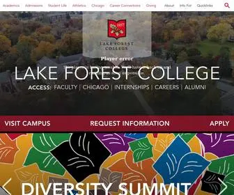 Lakeforest.edu(Lake Forest College) Screenshot