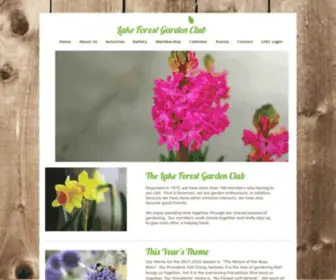 Lakeforestgardenclub.net(Home) Screenshot