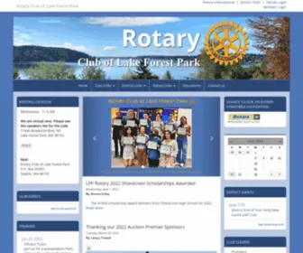 Lakeforestparkrotary.com(Rotary Club of Lake Forest Park) Screenshot