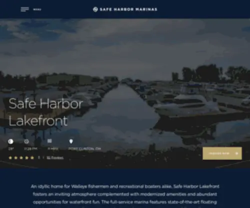 Lakefrontmarina.com(Safe Harbor Lakefront) Screenshot