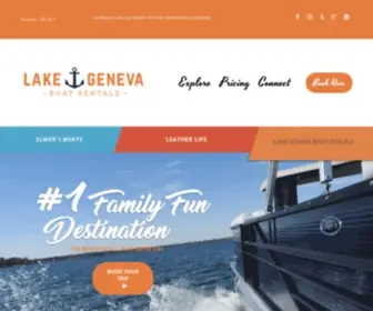 Lakegenevaboatrentals.com(Boat Elmers) Screenshot