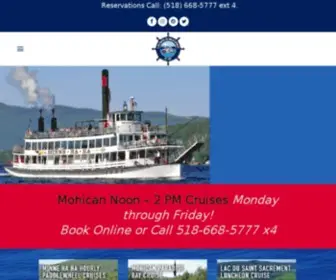 Lakegeorgesteamboat.com(Lake George Steamboat Company) Screenshot
