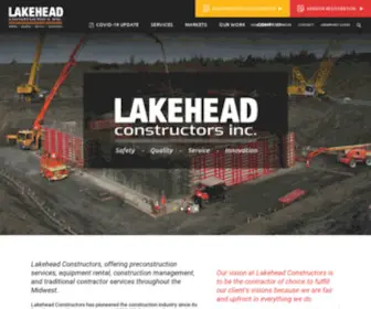 Lakeheadconstructors.com(Lakehead Constructors) Screenshot