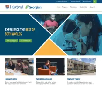 Lakeheadgeorgian.ca(Experience the best of both worlds) Screenshot