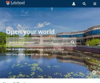 Lakeheadu.ca(Lakehead university) Screenshot