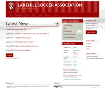 Lakehillsoccer.com(Lakehill Soccer Association) Screenshot