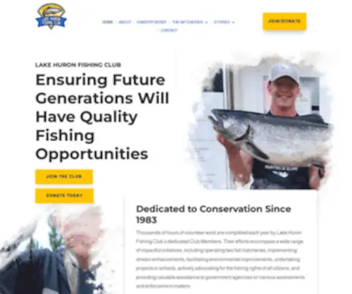 Lakehuronfishingclub.com(Lake Huron Fishing Club) Screenshot