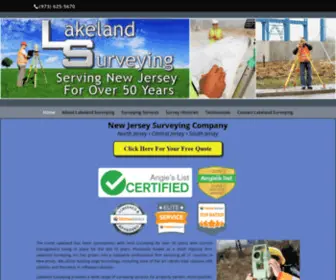 Lakelandsurveying.com(New Jersey Surveying Company) Screenshot