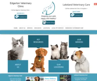 Lakelandvetcare.com(Edgerton Veterinary Clinic) Screenshot