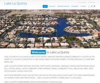 Lakelaquinta.com(Lake La Quinta) Screenshot