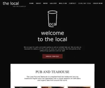 Lakelocalsaratoga.com(The Local Pub and Teahouse) Screenshot